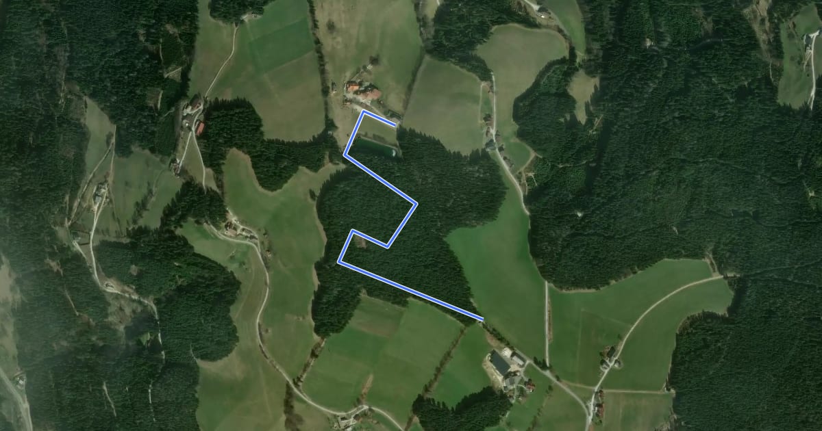 Маршрут Wanderweg 59 на спутниковом снимке