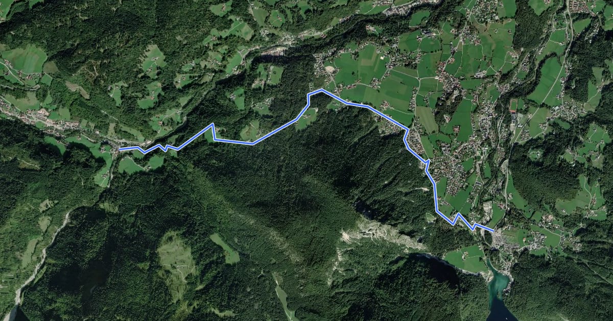Маршрут Wanderweg 59 на спутниковом снимке