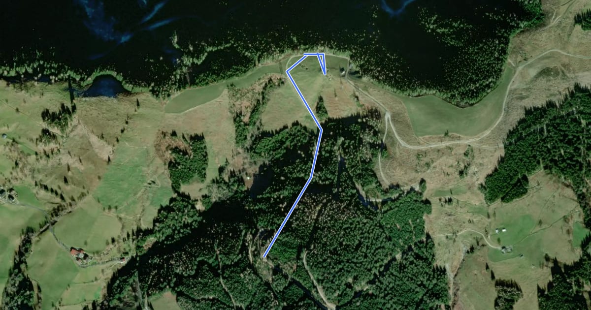 Маршрут Wanderweg 59b на спутниковом снимке