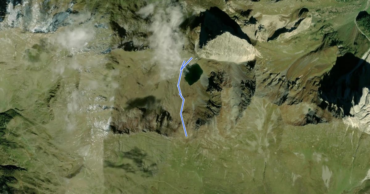Маршрут Wanderweg 5A на спутниковом снимке