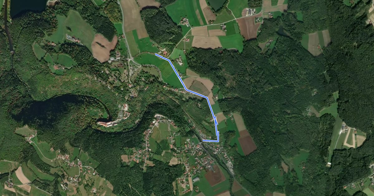 Маршрут Wanderweg 5a - Tierwelt Hebersteinweg на спутниковом снимке