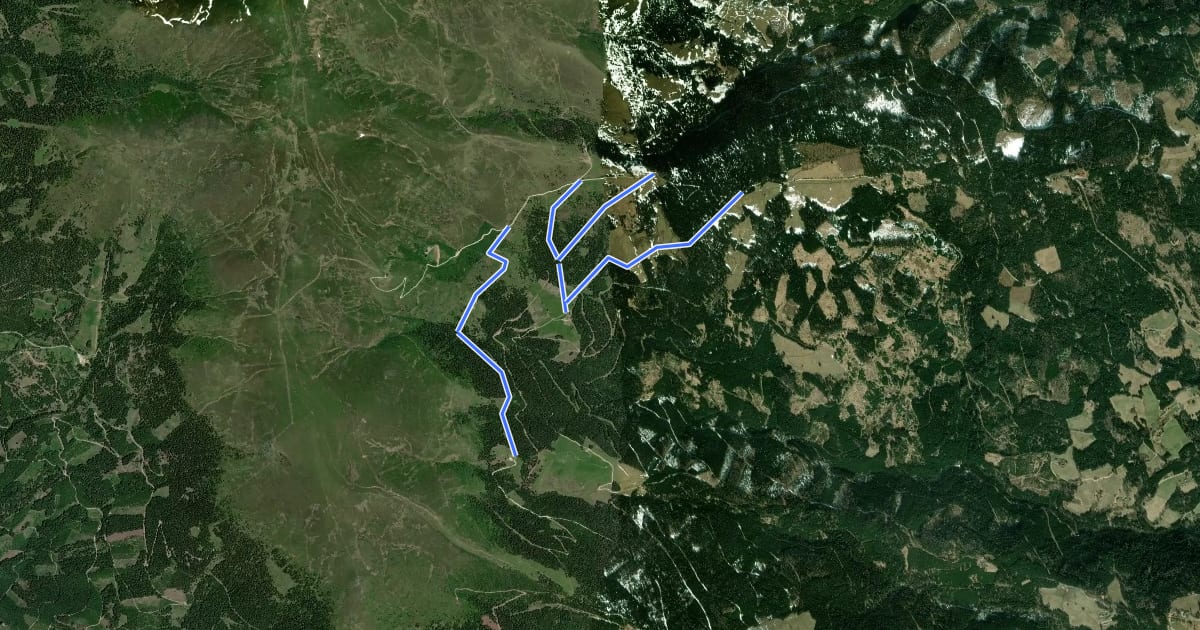 Маршрут Wanderweg 5b на спутниковом снимке