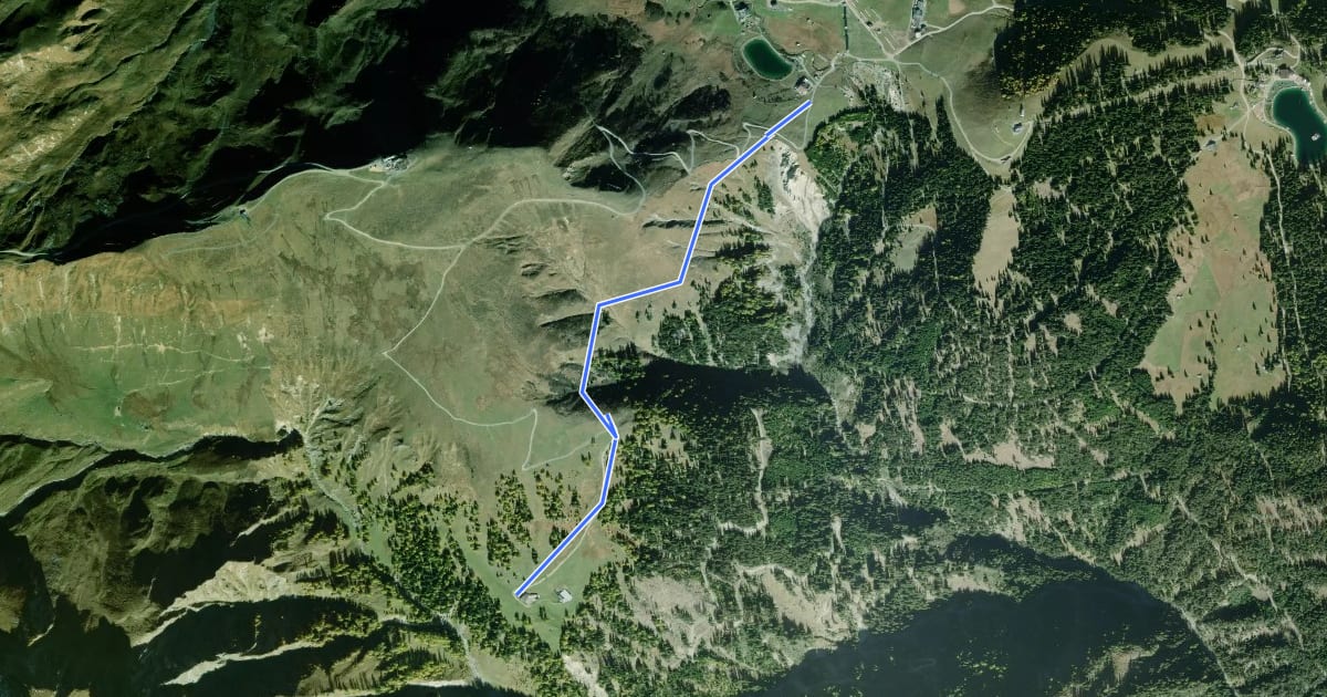 Маршрут Wanderweg 5B Trujensteig на спутниковом снимке