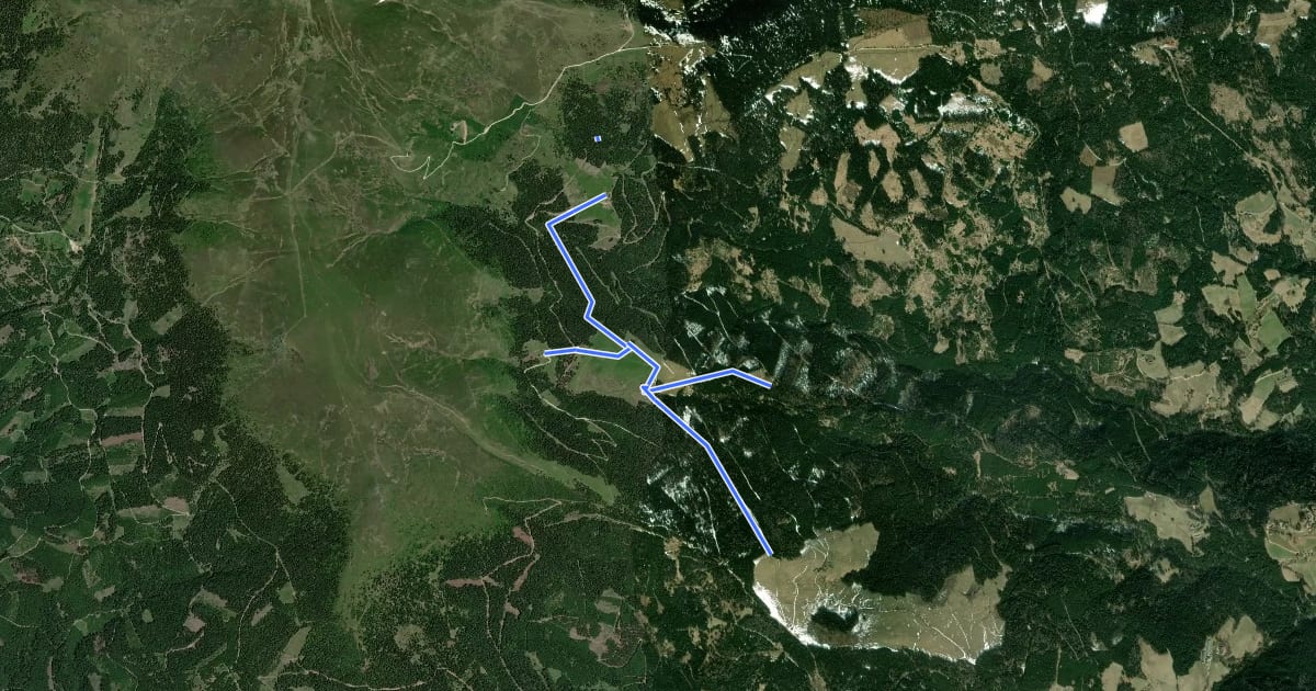 Маршрут Wanderweg 5c на спутниковом снимке