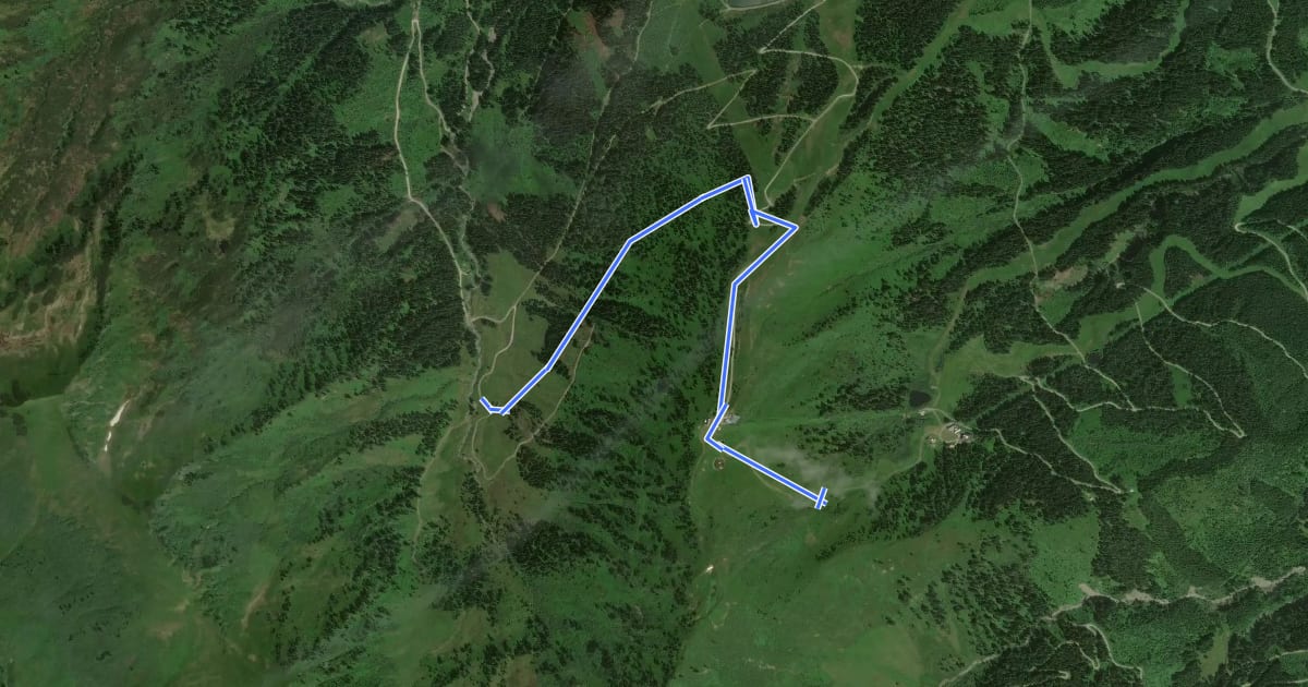 Маршрут Wanderweg 6 на спутниковом снимке