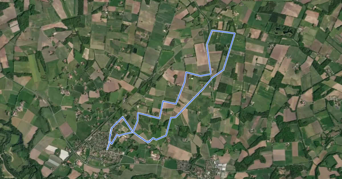 Маршрут Wanderweg 6 на спутниковом снимке
