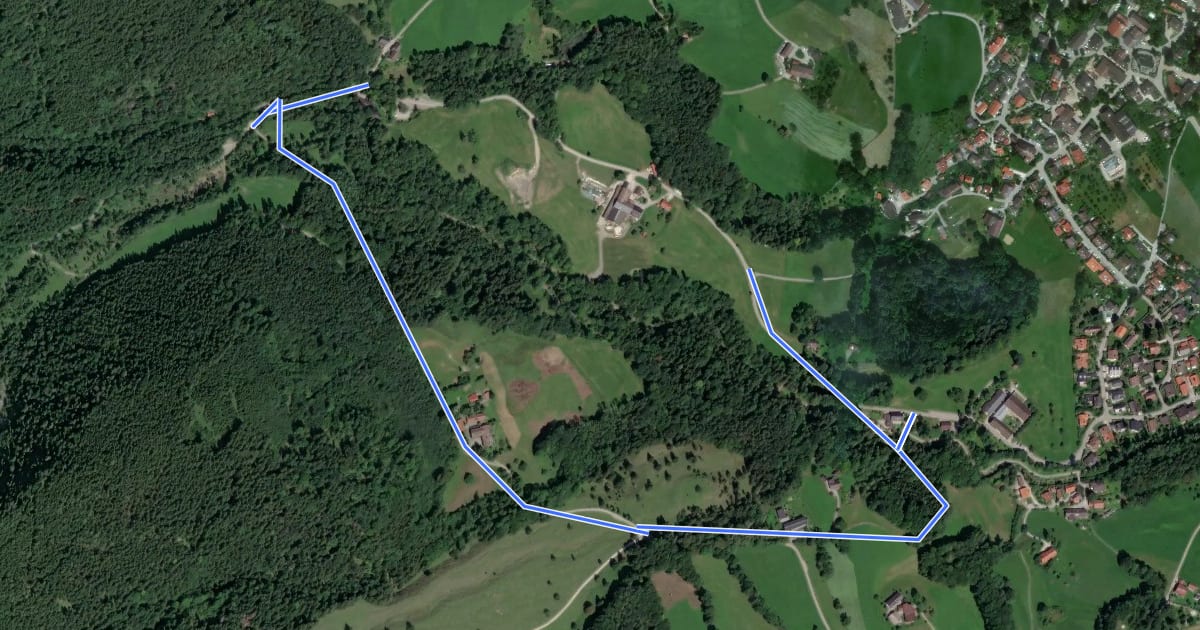Маршрут Wanderweg 6 - Brannenburg на спутниковом снимке