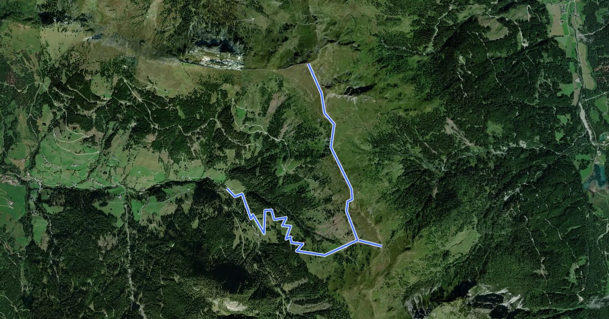 Маршрут Wanderweg 60 на спутниковом снимке