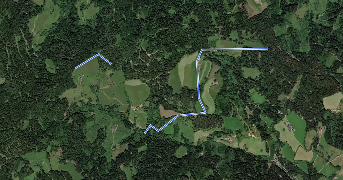 Маршрут Wanderweg 60 на спутниковом снимке