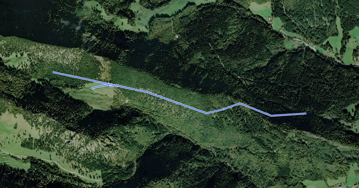 Маршрут Wanderweg 60 на спутниковом снимке