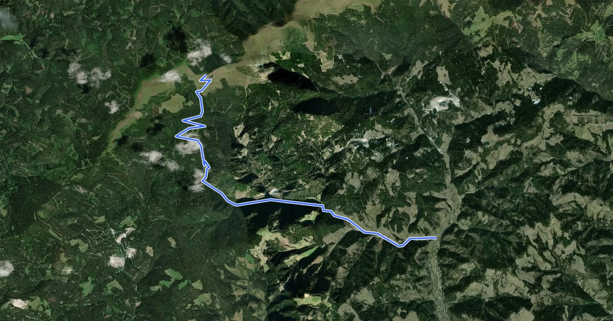 Маршрут Wanderweg 60 на спутниковом снимке