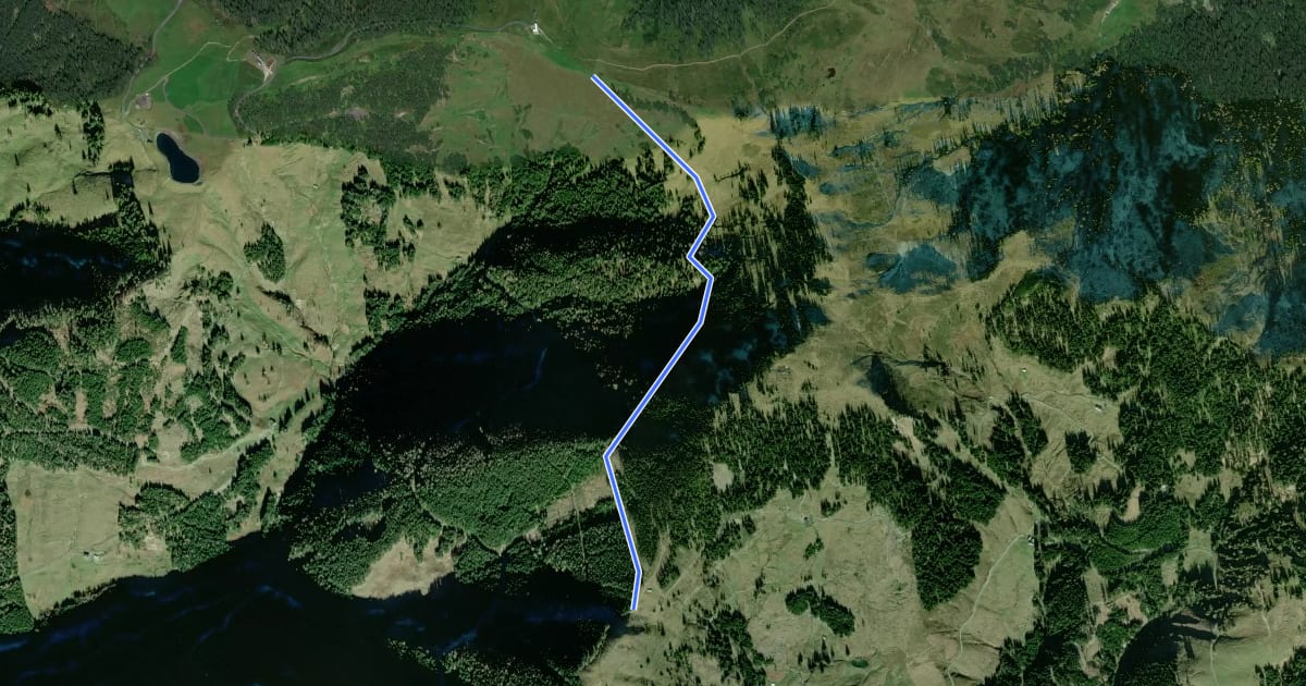 Маршрут Wanderweg 60a на спутниковом снимке