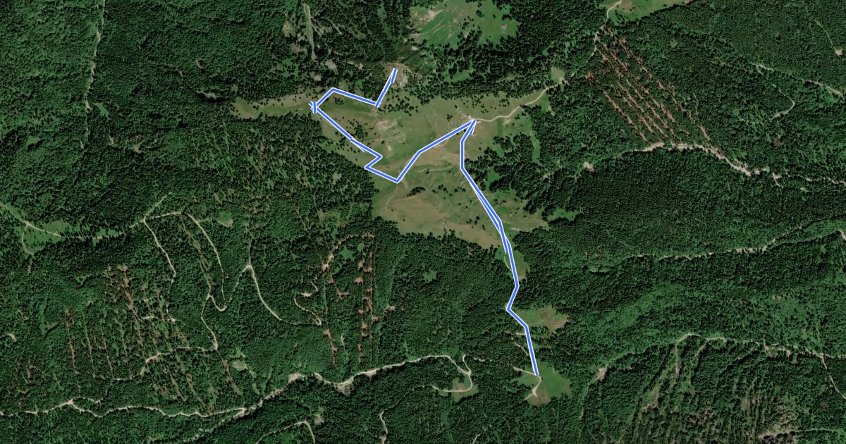 Маршрут Wanderweg 614 - Bayerische Voralpen на спутниковом снимке