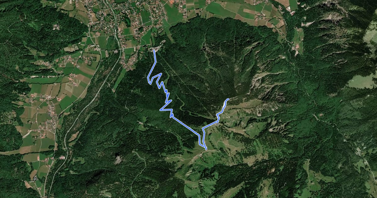 Маршрут Wanderweg 618 - Wallberg на спутниковом снимке