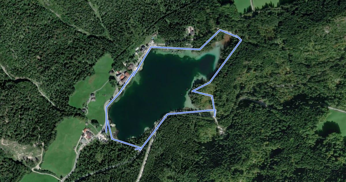 Маршрут Wanderweg 62 (Prinzregent-Luitpold-Weg) на спутниковом снимке
