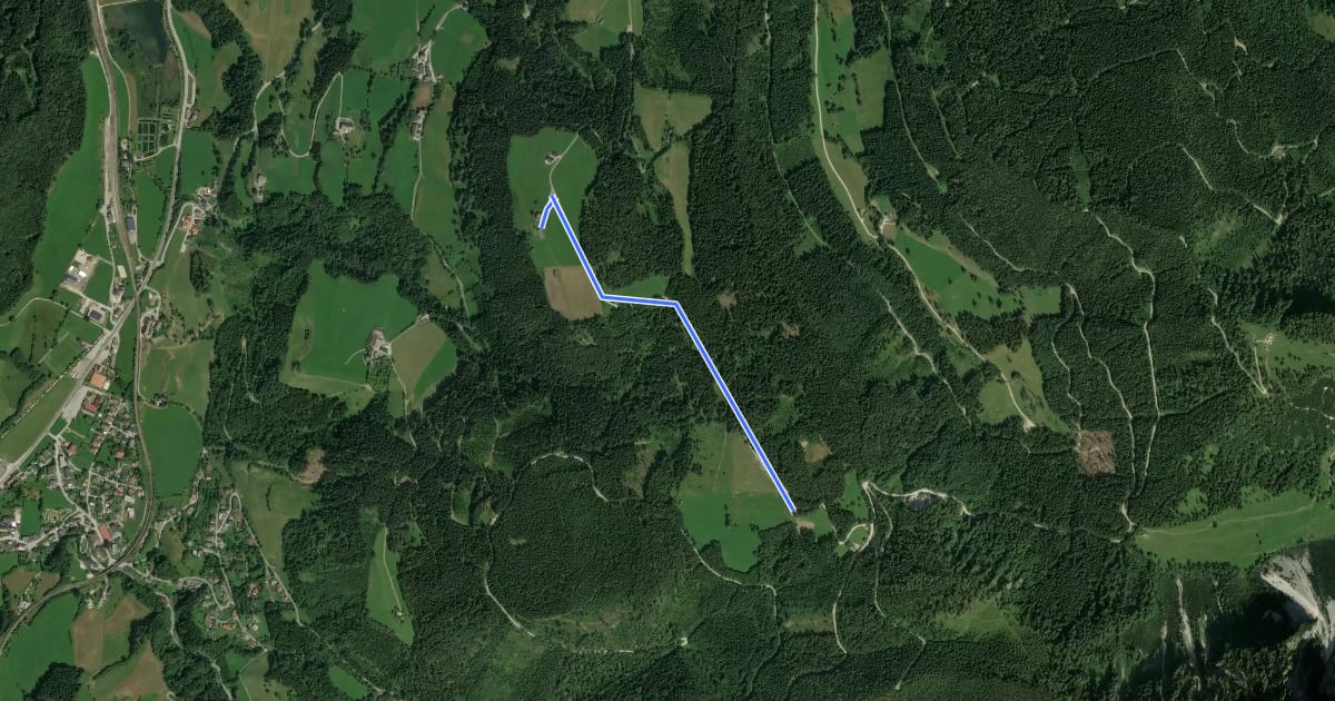 Маршрут Wanderweg 620 на спутниковом снимке