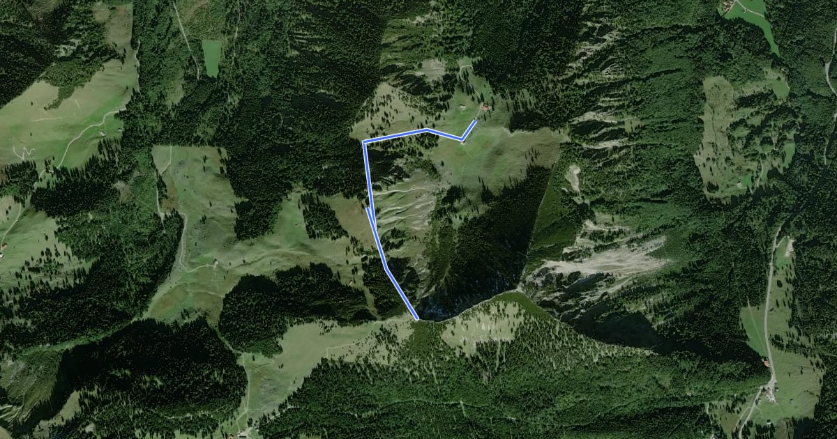Маршрут Wanderweg 625a - Spitzingsee на спутниковом снимке