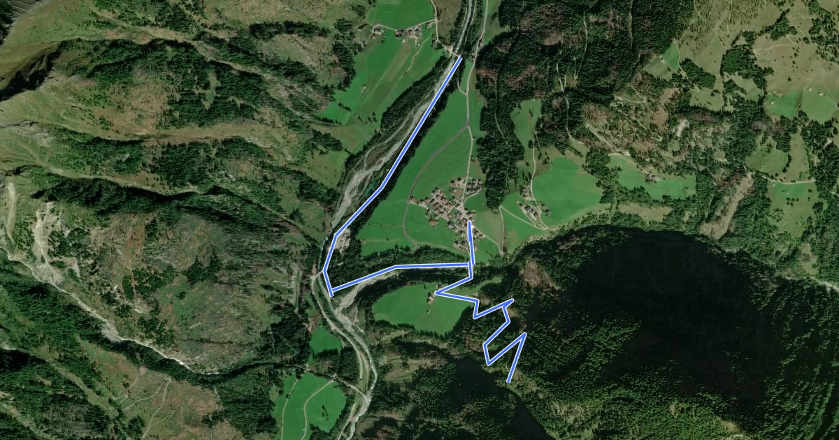 Маршрут Wanderweg 63 на спутниковом снимке