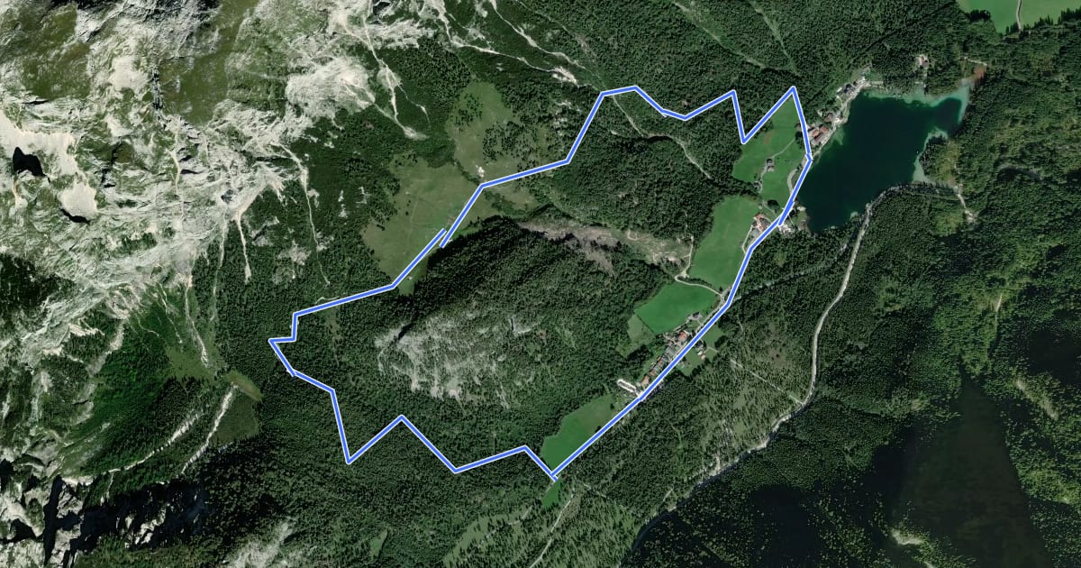 Маршрут Wanderweg 63 на спутниковом снимке
