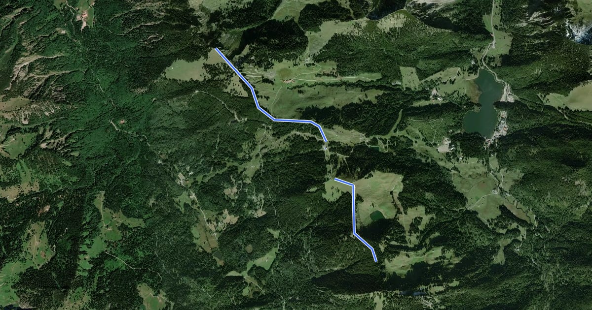 Маршрут Wanderweg 634 - Spitzingsee на спутниковом снимке