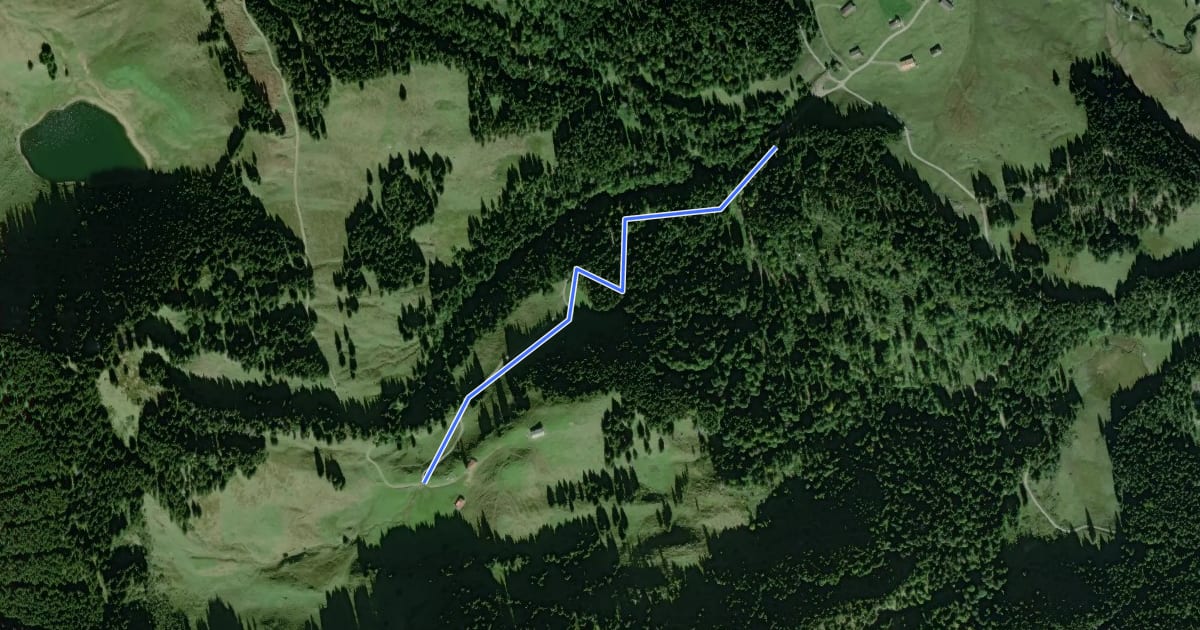 Маршрут Wanderweg 635 Spitzingsee на спутниковом снимке