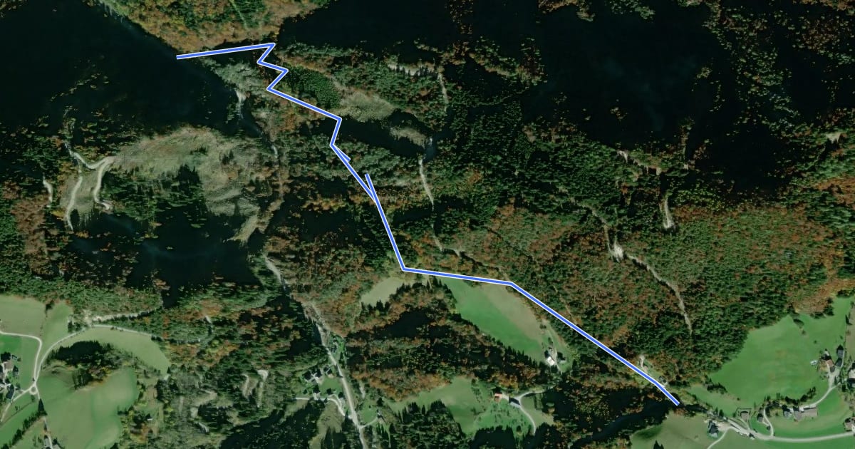 Маршрут Wanderweg 637 на спутниковом снимке
