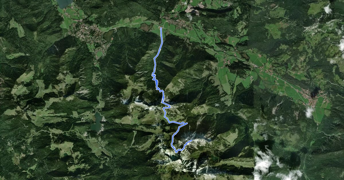 Маршрут Wanderweg 641 - Spitzingsee на спутниковом снимке