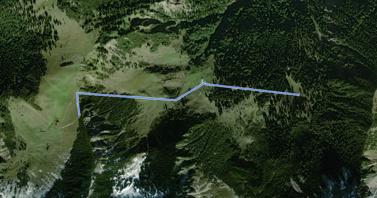 Маршрут Wanderweg 641a - Spitzingsee на спутниковом снимке