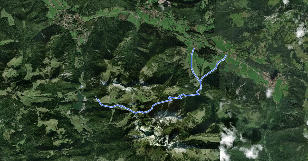 Маршрут Wanderweg 644 - Spitzingsee на спутниковом снимке