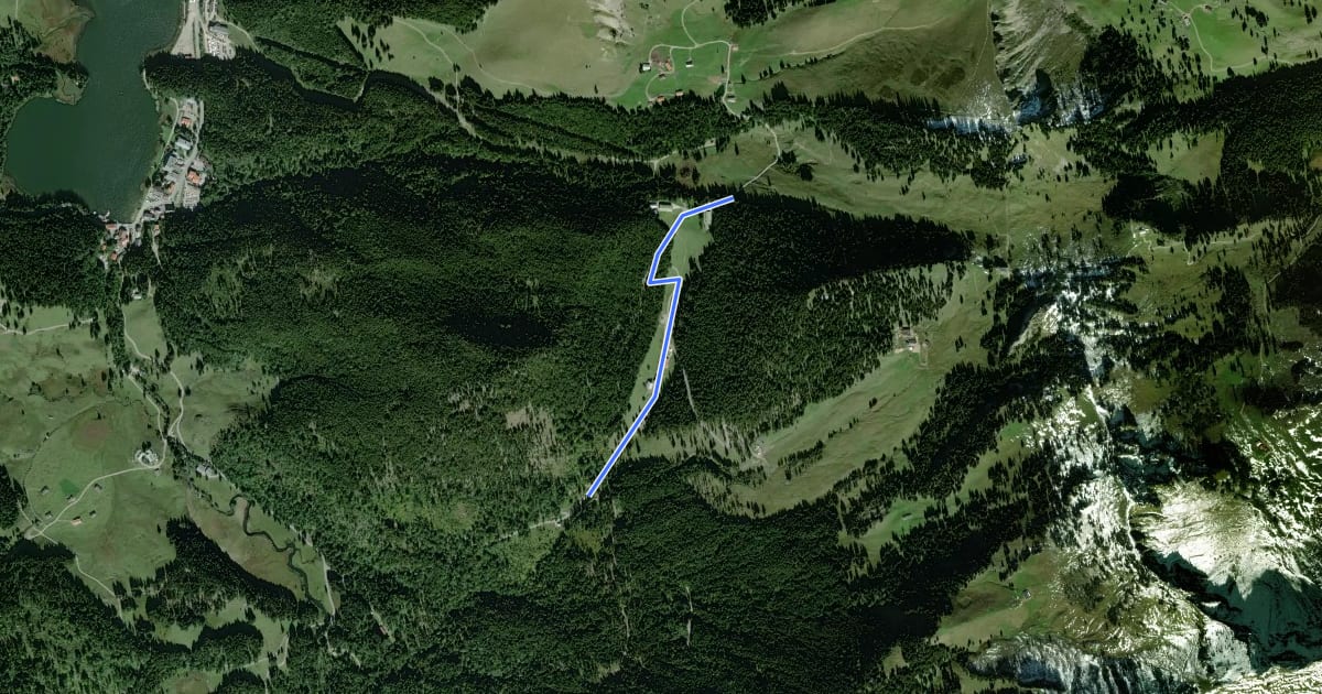 Маршрут Wanderweg 645a - Spitzingsee на спутниковом снимке