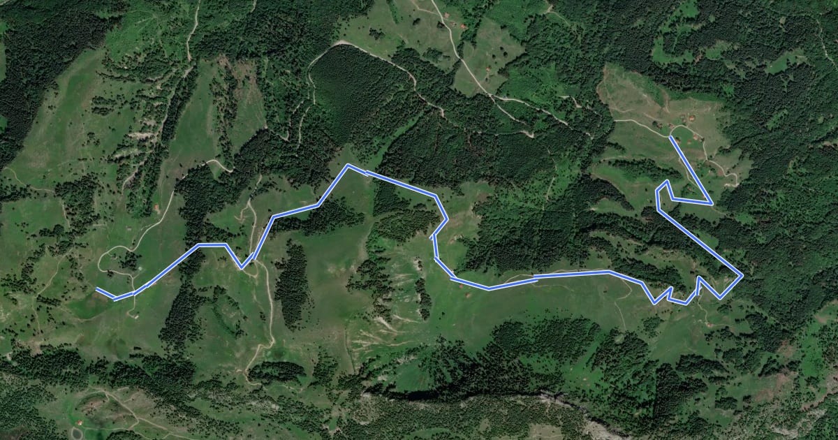 Маршрут Wanderweg 654 - Brünnstein на спутниковом снимке