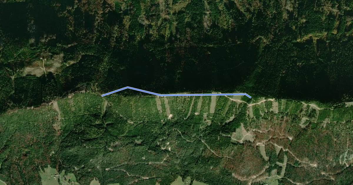 Маршрут Wanderweg 657 на спутниковом снимке