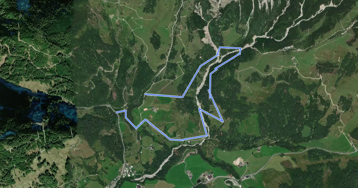Маршрут Wanderweg 66 на спутниковом снимке