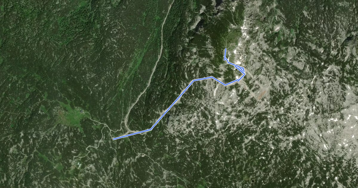 Маршрут Wanderweg 660 на спутниковом снимке