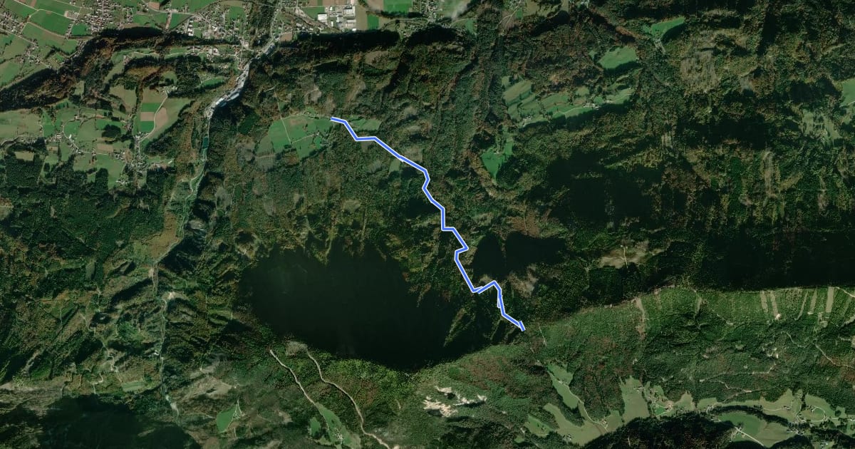 Маршрут Wanderweg 660 на спутниковом снимке