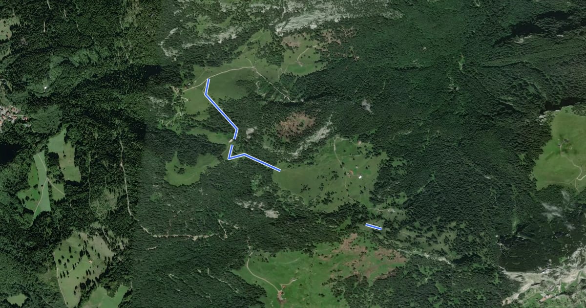 Маршрут Wanderweg 665b - Fischbachau на спутниковом снимке