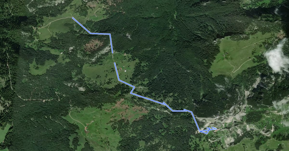 Маршрут Wanderweg 665c - Fischbachau на спутниковом снимке