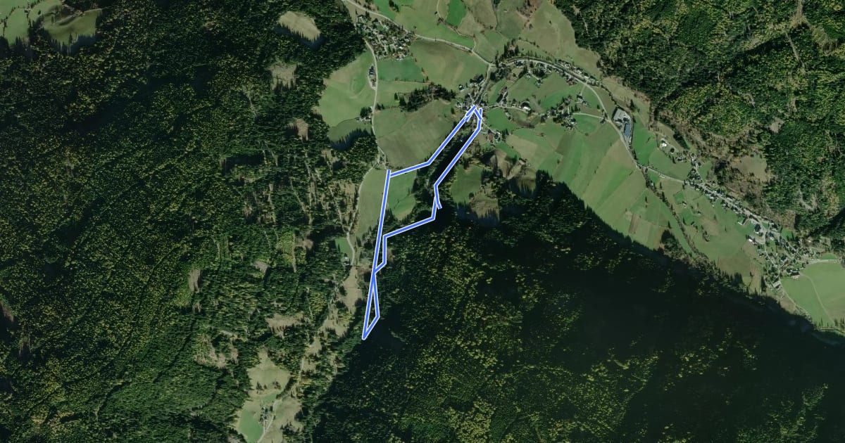 Маршрут Wanderweg 67, Fötschlkogelrundweg, Thomatal на спутниковом снимке