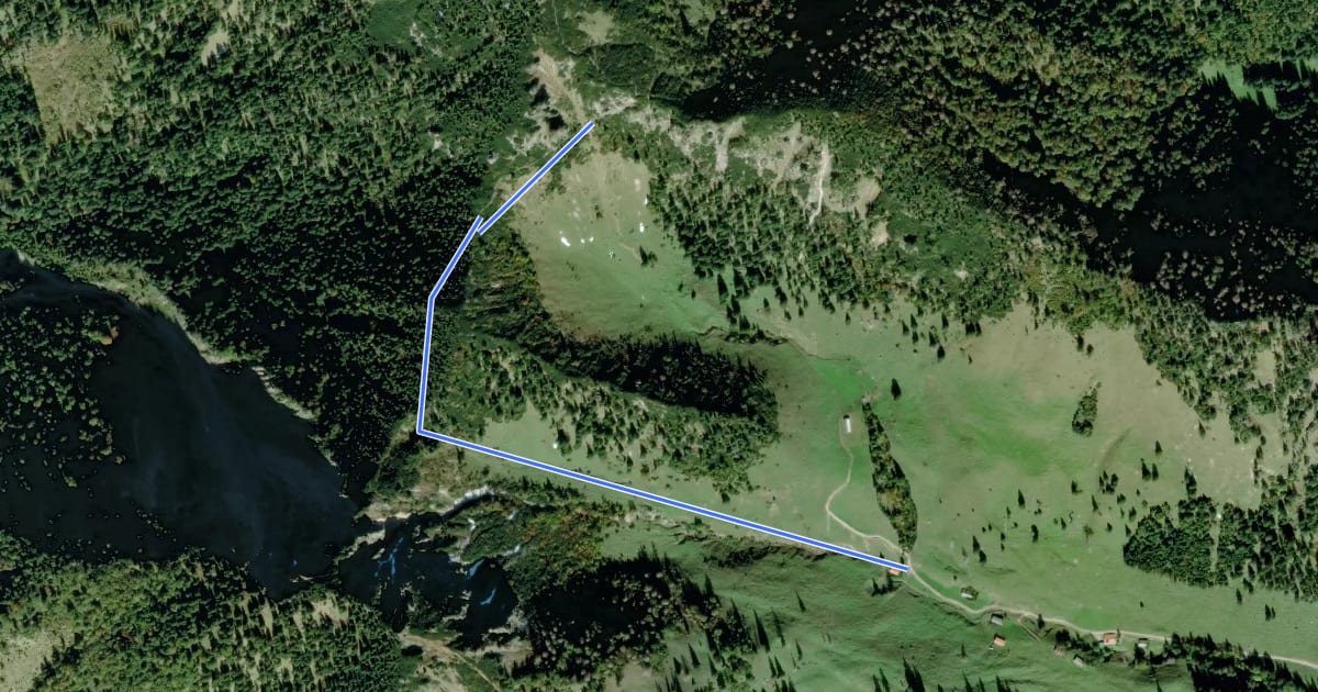 Маршрут Wanderweg 67 - Hochfelln на спутниковом снимке