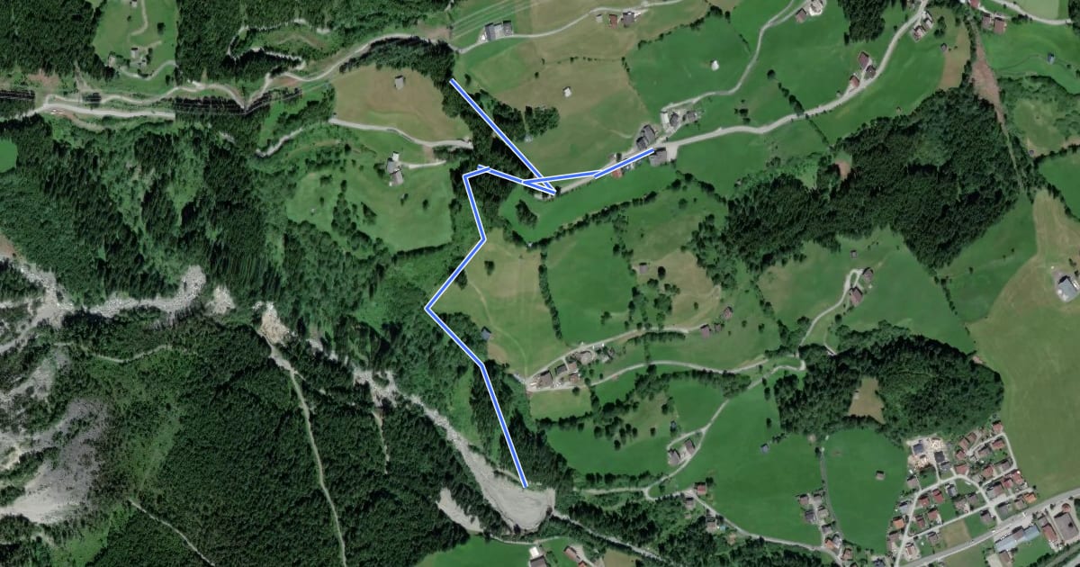 Маршрут Wanderweg 67 - Wald/Königsleiten на спутниковом снимке