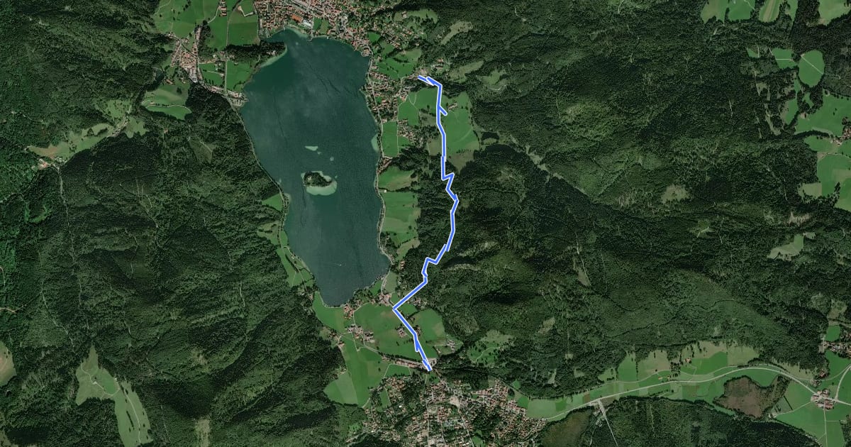 Маршрут Wanderweg 674 - Schliersee на спутниковом снимке