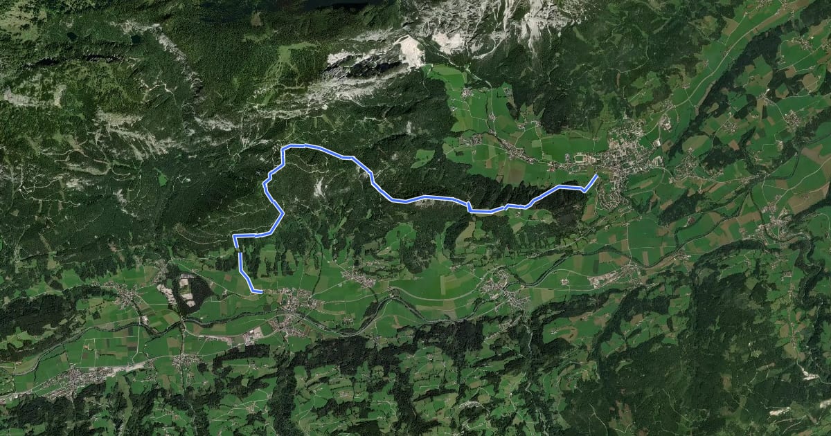 Маршрут Wanderweg 679 на спутниковом снимке