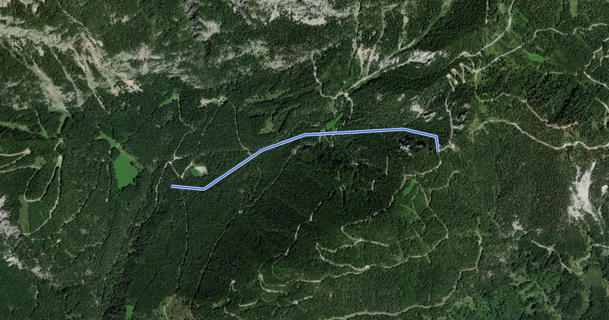 Маршрут Wanderweg 679a на спутниковом снимке