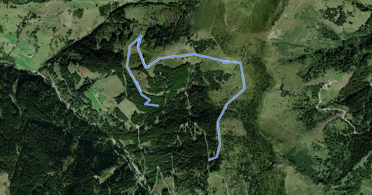 Маршрут Wanderweg 67c на спутниковом снимке