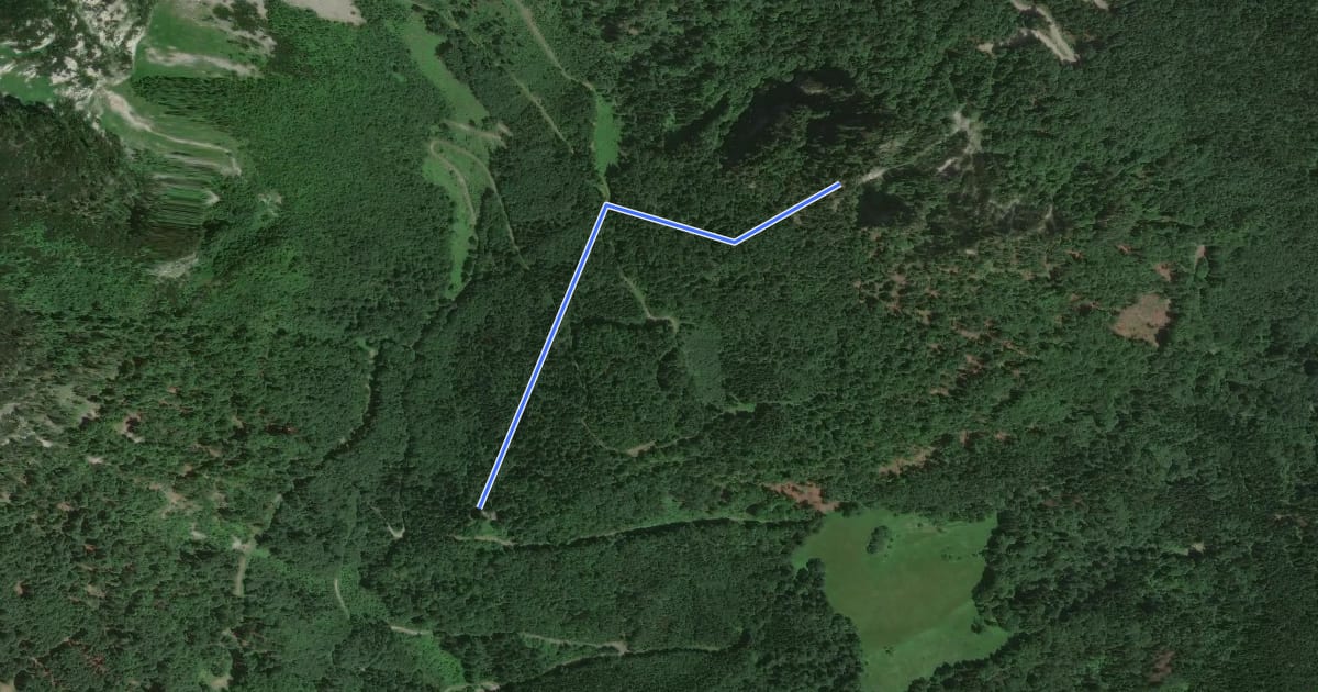 Маршрут Wanderweg 685 на спутниковом снимке