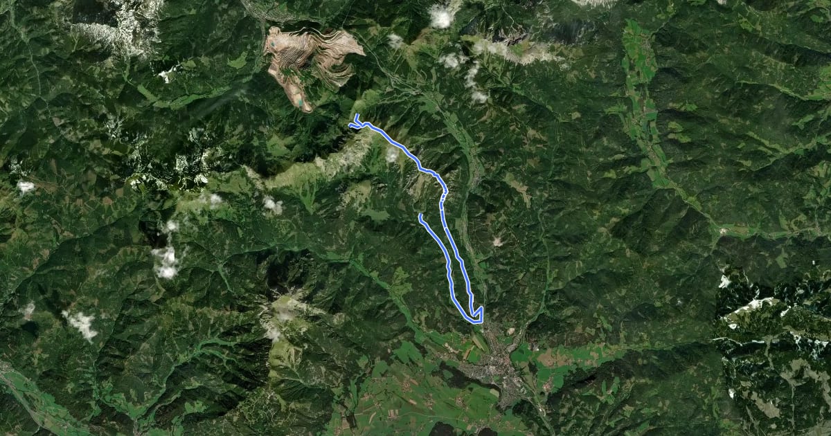 Маршрут Wanderweg 689, Grete-Klinger-Steig на спутниковом снимке