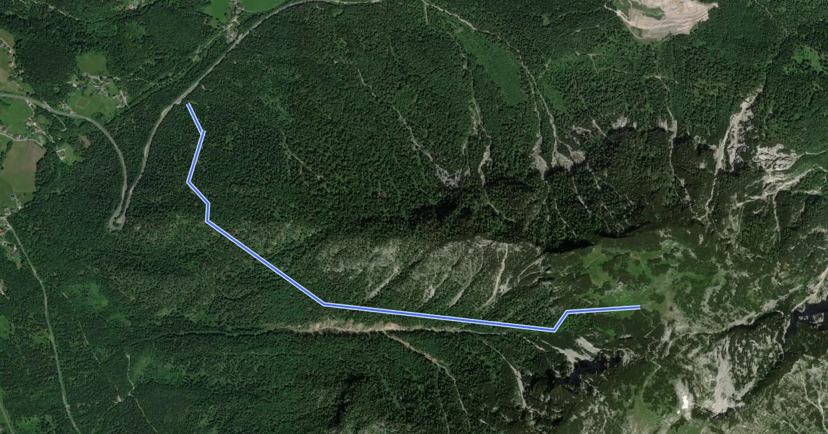 Маршрут Wanderweg 690 на спутниковом снимке