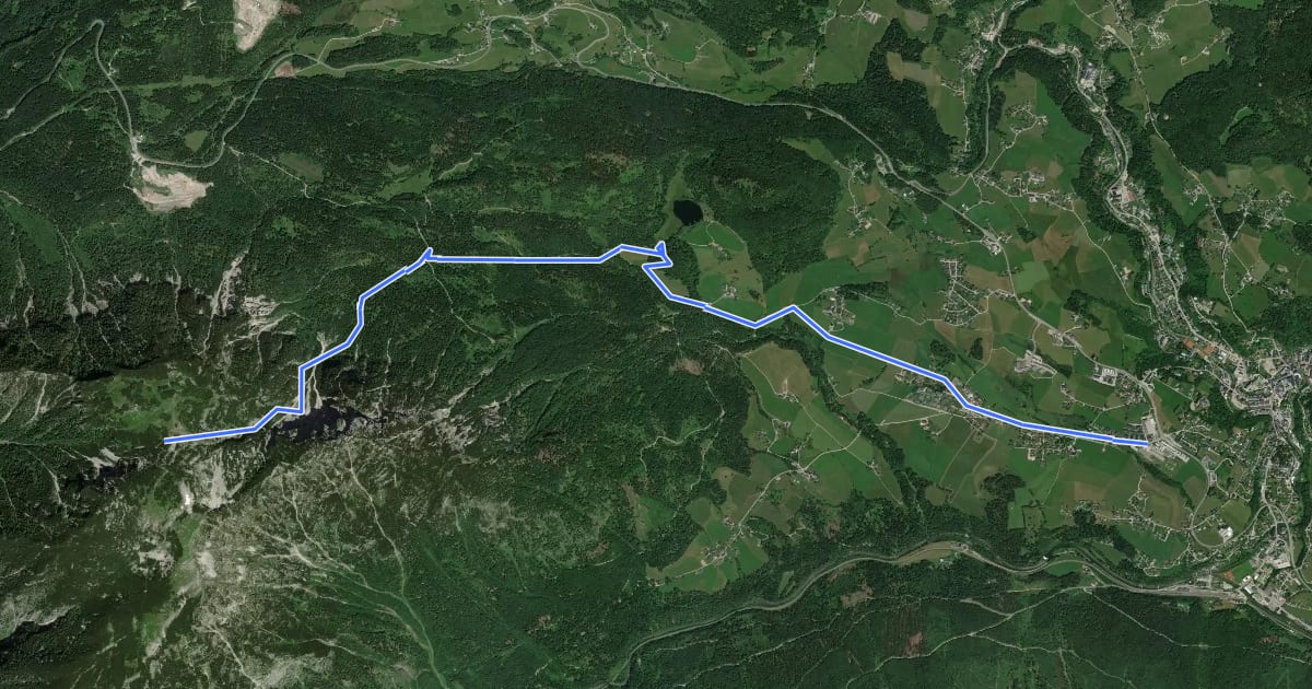 Маршрут Wanderweg 691 на спутниковом снимке