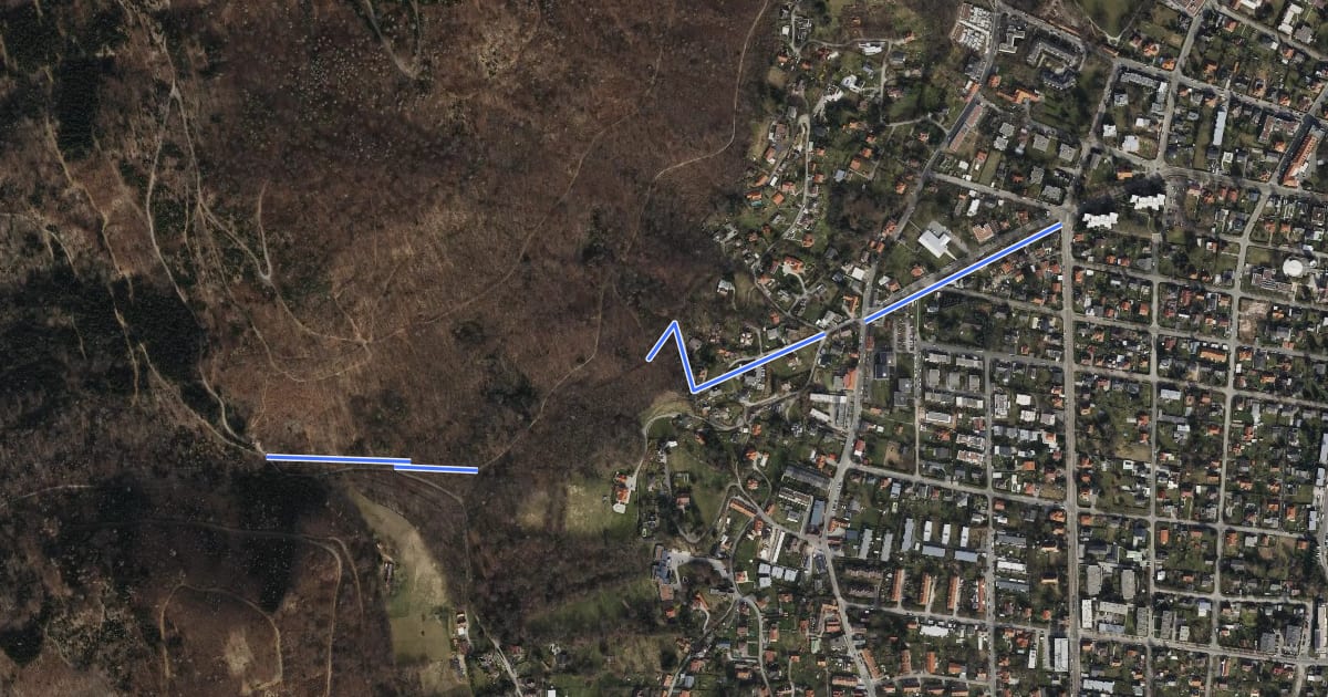 Маршрут Wanderweg 6a на спутниковом снимке
