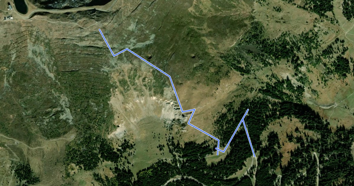 Маршрут Wanderweg 7 на спутниковом снимке